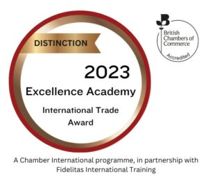 BRITISH CHAMBER OF COMMERCE EXCELLENCE AWARD 2023
